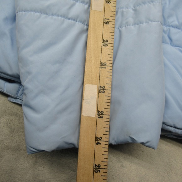 Pendleton Jacket Womens Medium Light Blue Puffer Coat Quilted Thick Insulated - Picture 14 of 16